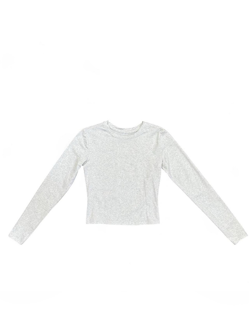 Better Together Long Sleeve Cropped Tee Gray Size Small NWOT